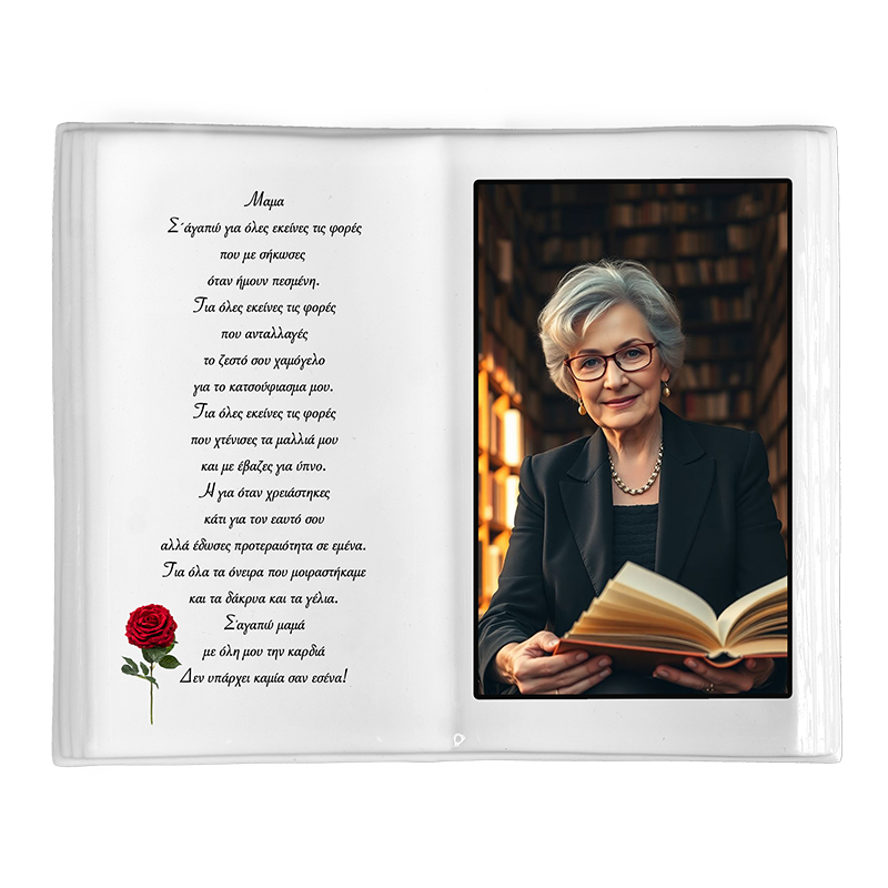 Φωτογραφία σε πορσελάνη Οβαλ