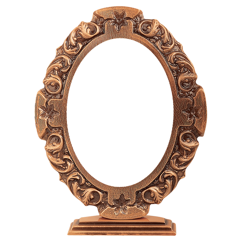 Κορνιζα Ορειχαλκινη Οβαλ με βαση