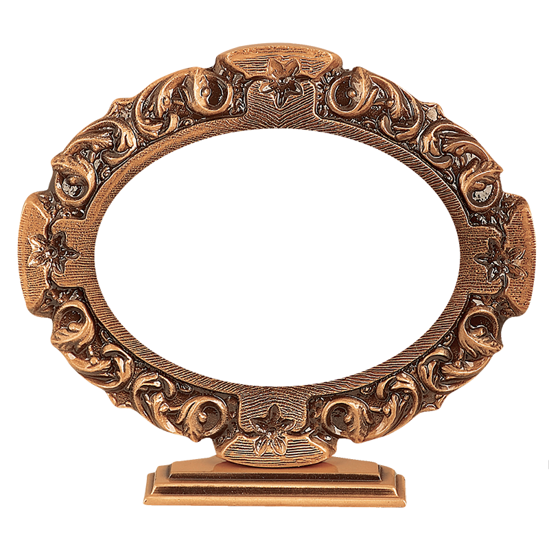 Κορνιζα Ορειχαλκινη Οβαλ με βαση